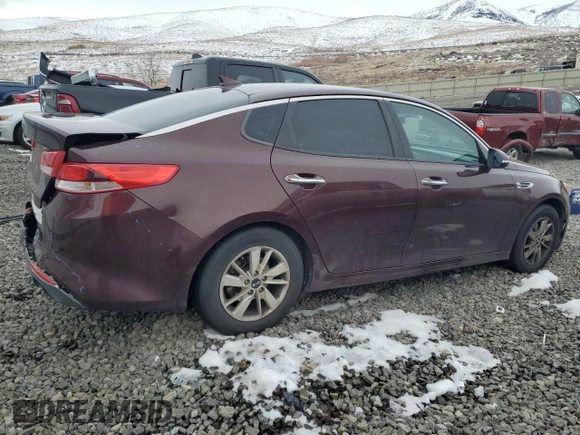 2018 Kia Optima LX with VIN 5XXGT4L34JG197158, listed as a Copart auction lot 45419455 with 99,873 mi miles and Salvage Title. Bid and sale history available at carsss.com. Image 3.