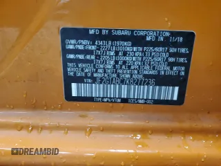 2019 Subaru Crosstrek with VIN JF2GTABC7K8277236, listed as a Copart auction lot 51663485 with 45,760 mi miles and Salvage Title. Bid and sale history available at carsss.com. Image 12.