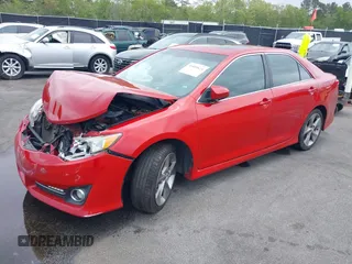 2012 Toyota Camry SE with VIN 4T1BK1FK9CU514729, listed as a IAAI auction lot 41899624 with 153,460 mi miles. Bid and sale history available at carsss.com. Image 2.