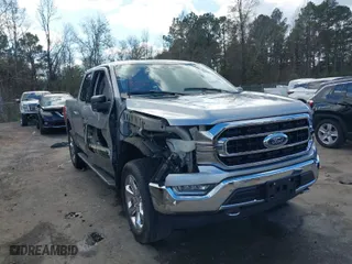 2021 Ford F-150 XL with VIN 1FTFW1E53MFA66449, listed as a IAAI auction lot 41096277 with 82,479 mi miles. Bid and sale history available at carsss.com. Image 1.