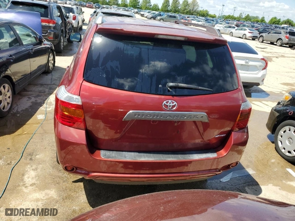 2010 Toyota Highlander Sport with VIN JTEEK3EHXA2152532, listed as a Copart auction lot 54220404 with 93,487 mi miles and Salvage Title. Bid and sale history available at carsss.com. Image 6.