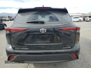 2024 Toyota Highlander LE with VIN 5TDKDRBH4RS542507, listed as a Copart auction lot 53318265 with 19,014 mi miles and Salvage title. Bid and sale history available at DreamBid. Image 6.