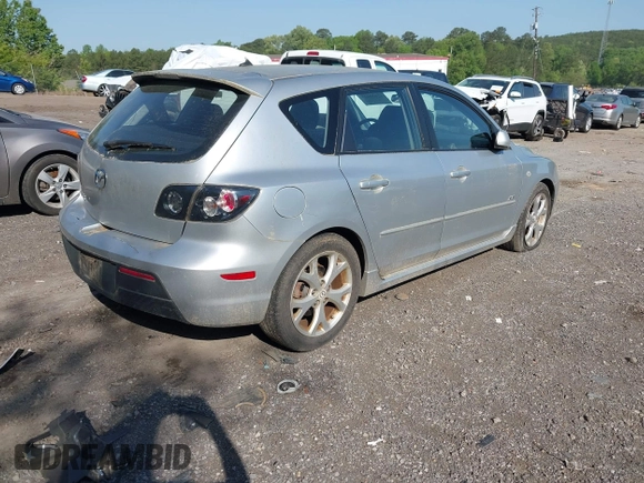 2008 Mazda 3 s Sport with VIN JM1BK343381143586, listed as a IAAI auction lot 42059625 with 148,313 mi miles. Bid and sale history available at carsss.com. Image 4.