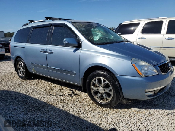 2014 Kia Sedona EX with VIN KNDMH4C77E6549905, listed as a Copart auction lot 77395344 with 97,631 mi miles and Salvage Title. Bid and sale history available at carsss.com. Image 4.