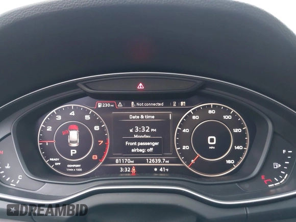 2018 Audi Q5 Premium Plus with VIN WA1BNAFY7J2106037, listed as a IAAI auction lot 41282887 with 81,170 mi miles. Bid and sale history available at carsss.com. Image 7.