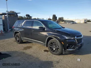 2022 Chevrolet Traverse LS with VIN 1GNERFKW7NJ128860, listed as a Copart auction lot 46322455 with 45,849 mi miles and Salvage Title. Bid and sale history available at carsss.com. Image 4.