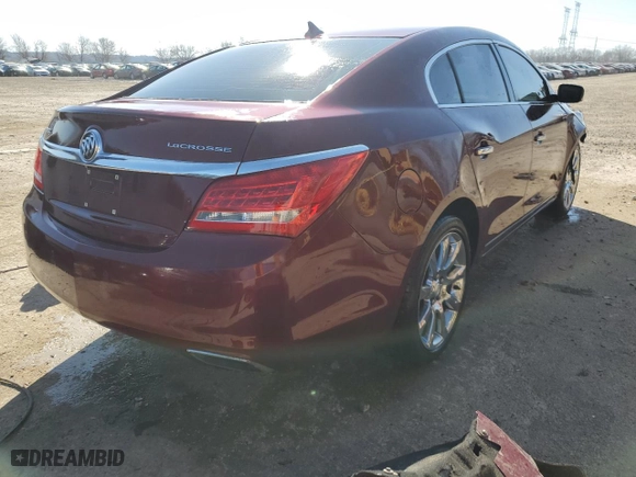 2014 Buick LaCrosse Premium I with VIN 1G4GD5G34EF305629, listed as a Copart auction lot 47971605 with 196,701 mi miles and Salvage Title. Bid and sale history available at carsss.com. Image 3.