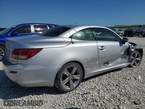 2012 Lexus IS 250 C z VIN JTHFF2C24C2525894, wystawiony jako Copart lot #48859805 z przebiegiem 152 280 mil mil oraz Szkoda całkowita • Salvage title. Historia ofert i sprzedaży dostępna na DreamBid. Obrazek 3.