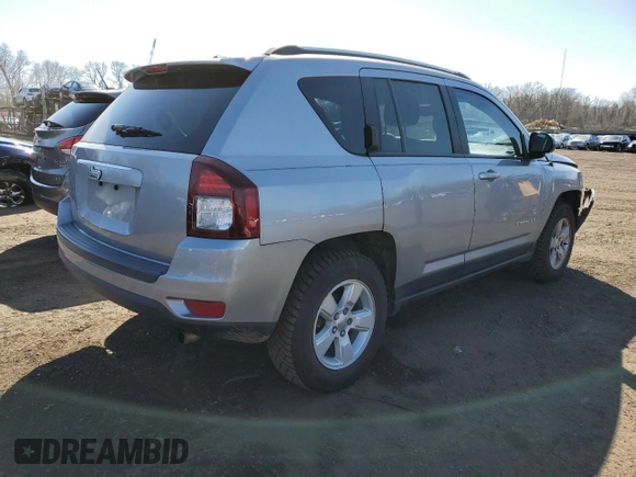 2017 Jeep Compass Sport with VIN 1C4NJCBAXHD189206, listed as a Copart auction lot 48877815 with 68,032 mi miles and Salvage Title. Bid and sale history available at carsss.com. Image 3.