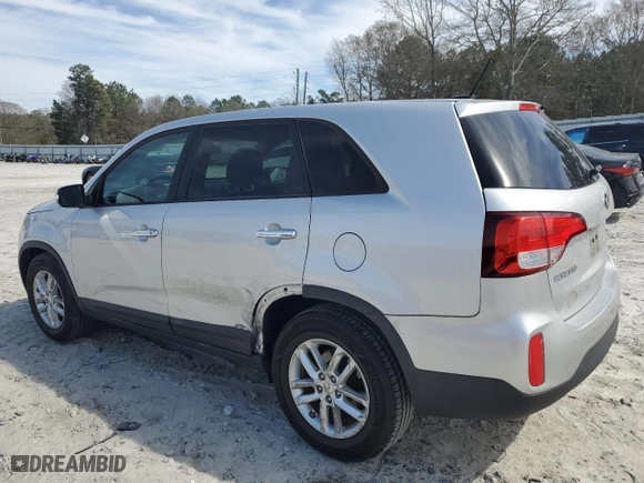 2014 Kia Sorento LX with VIN 5XYKT3A69EG480089, listed as a Copart auction lot 49599965 with 111,038 mi miles and Salvage Title. Bid and sale history available at carsss.com. Image 2.