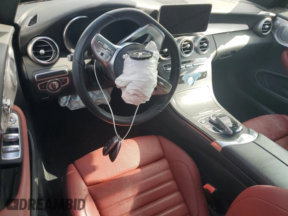 2021 Mercedes-Benz C 300 with VIN W1KWK8DB3MG071193, listed as a Copart auction lot 50141655 with 15,197 mi miles and Non Repairable. Bid and sale history available at DreamBid. Image 8.