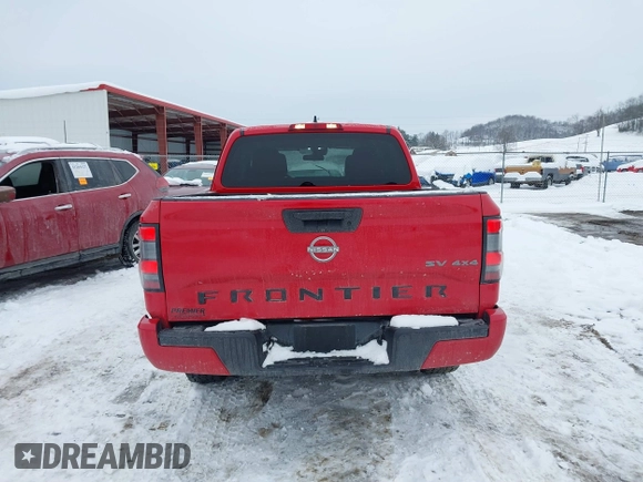 2022 Nissan Frontier SV with VIN 1N6ED1EK6NN691214, listed as a IAAI auction lot 41278521 with 55,510 mi miles and . Bid and sale history available at DreamBid. Image 16.