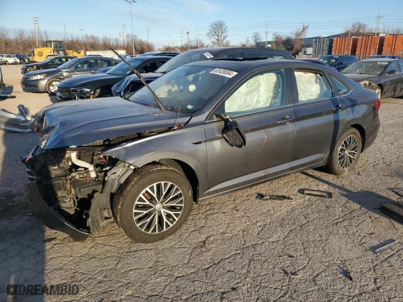 2019 Volkswagen Jetta SEL with VIN 3VWE57BU9KM004691, listed as a Copart auction lot 82439594 with 91,139 mi miles and Salvage Title. Bid and sale history available at carsss.com. Image 1.