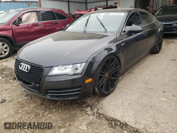 2013 Audi A7 Premium Plus z VIN WAUYGAFC6DN048601, wystawiony jako Copart lot #40745452 z przebiegiem Nie podano mil oraz Szkoda całkowita • Salvage title. Historia ofert i sprzedaży dostępna na DreamBid. Obrazek 2.