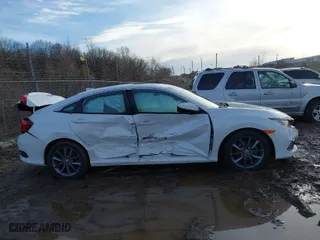 2019 Honda Civic Sedan EX-L with VIN 19XFC1F70KE018732, listed as a IAAI auction lot 41218403 with 35,280 mi miles. Bid and sale history available at carsss.com. Image 12.