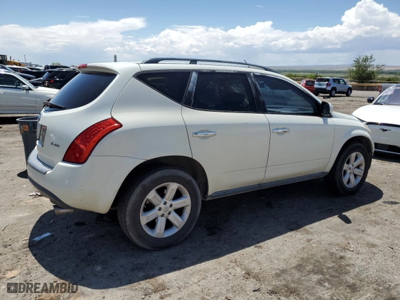2007 Nissan Murano S with VIN JN8AZ08W17W621164, listed as a Copart auction lot 66770314 with 199,252 mi miles and Salvage Title. Bid and sale history available at carsss.com. Image 3.