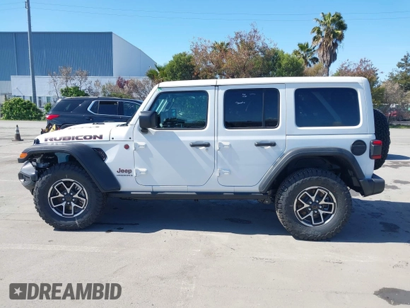 2025 Jeep Wrangler Rubicon with VIN 1C4PJXFN9SW523685, listed as a IAAI auction lot 41945204 with 24 mi miles and . Bid and sale history available at DreamBid. Image 14.