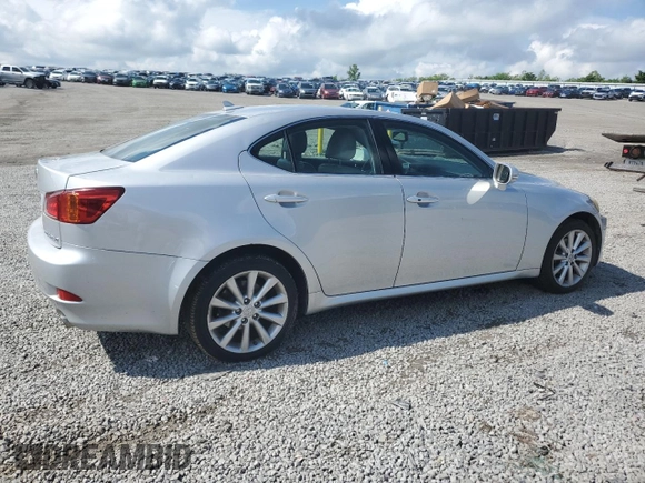 2010 Lexus IS 250 with VIN JTHCF5C23A5036807, listed as a Copart auction lot 55995765 with 134,973 mi miles and Salvage title. Bid and sale history available at DreamBid. Image 3.