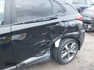 2021 Hyundai Kona Ultimate with VIN KM8K5CA59MU657508, listed as a IAAI auction lot 41144378 with 15,828 mi miles. Bid and sale history available at carsss.com. Image 6.