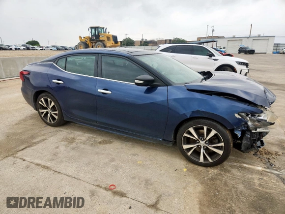 2017 Nissan Maxima SL with VIN 1N4AA6AP0HC409194, listed as a Copart auction lot 57604005 with 98,000 mi miles and Salvage title. Bid and sale history available at DreamBid. Image 4.