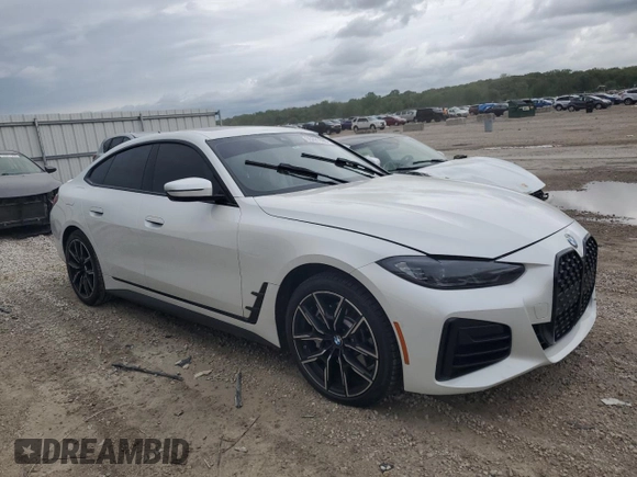 2023 BMW 4 Series 430i xDrive z VIN WBA73AV08PFM91846, wystawiony jako Copart lot #55291695 z przebiegiem Nie podano mil oraz Szkoda całkowita • Salvage title. Historia ofert i sprzedaży dostępna na DreamBid. Obrazek 4.