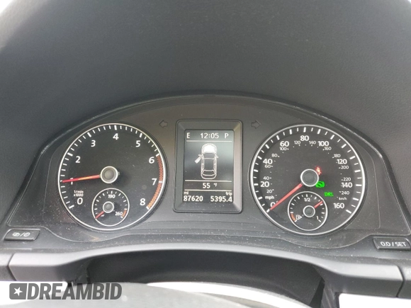 2013 Volkswagen Eos Komfort with VIN WVWBW8AH9DV007077, listed as a Copart auction lot 80254434 with 87,620 mi miles and Salvage Title. Bid and sale history available at DreamBid. Image 9.