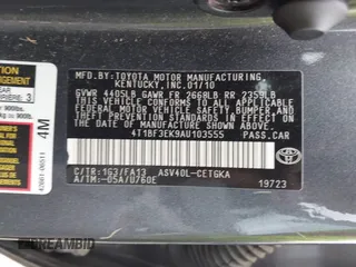 2010 Toyota Camry with VIN 4T1BF3EK9AU103555, listed as a IAAI auction lot 42293690 with 223,058 mi miles and . Bid and sale history available at DreamBid. Image 9.