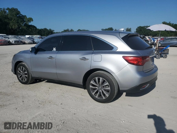 2016 Acura MDX Technology z VIN 5FRYD4H40GB006199, wystawiony jako Copart lot #57964115 z przebiegiem 118 495 mil mil oraz Szkoda całkowita • Salvage title. Historia ofert i sprzedaży dostępna na DreamBid. Obrazek 2.