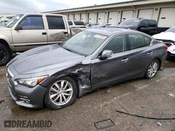 2017 Infiniti Q50 3.0t Signature Edition with VIN JN1EV7AR6HM830339, listed as a Copart auction lot 67737894 with 128,643 mi miles and Salvage Title. Bid and sale history available at carsss.com. Image 1.