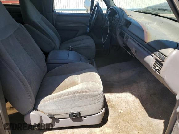 1996 Ford Bronco Custom with VIN 1FMEU15H6TLB18163, listed as a Copart auction lot 51802494 with 151,134 mi miles and Salvage Title. Bid and sale history available at DreamBid. Image 10.