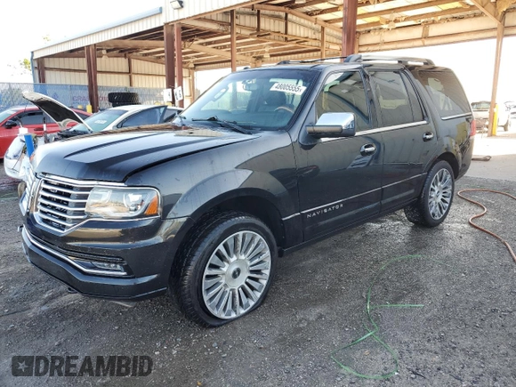 2015 Lincoln Navigator with VIN 5LMJJ2HT7FEJ08535, listed as a Copart auction lot 48005555 with 115,929 mi miles and Salvage title. Bid and sale history available at DreamBid. Image 1.