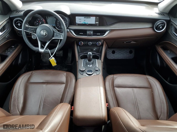 2018 Alfa Romeo Stelvio Ti with VIN ZASFAKBN8J7B87421, listed as a Copart auction lot 87905535 with 91,041 mi miles and Salvage Title. Bid and sale history available at carsss.com. Image 8.