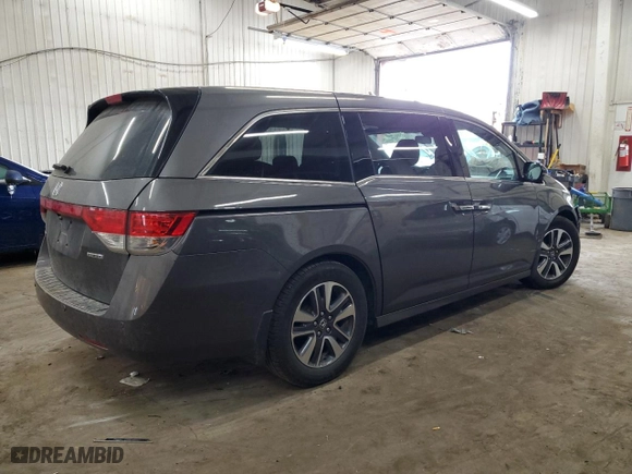 2015 Honda Odyssey Touring Elite with VIN 5FNRL5H93FB031395, listed as a Copart auction lot 51038985 with 157,901 mi miles and Salvage Title. Bid and sale history available at carsss.com. Image 3.
