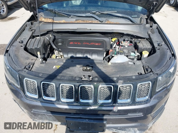 2017 Jeep Compass Latitude with VIN 3C4NJCBB4HT632758, listed as a IAAI auction lot 41849009 with 58,246 mi miles and . Bid and sale history available at DreamBid. Image 10.