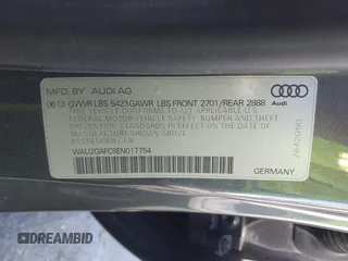 2014 Audi A7 3.0 Prestige with VIN WAU2GAFC9EN017754, listed as a IAAI auction lot 41687979 with 1 mi miles. Bid and sale history available at carsss.com. Image 9.