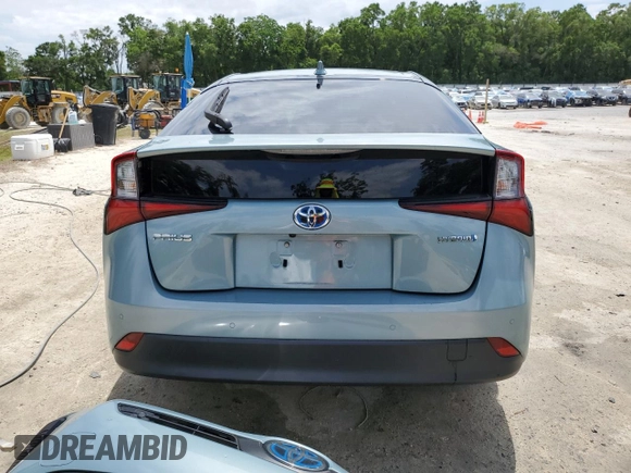2020 Toyota Prius L Eco with VIN JTDKARFU5L3110386, listed as a Copart auction lot 54043065 with 75,579 mi miles and Salvage Title. Bid and sale history available at DreamBid. Image 6.