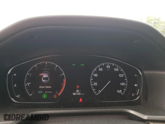 2019 Honda Accord EX with VIN 1HGCV1F42KA036186, listed as a Copart auction lot 71766054 with 61,732 mi miles and Salvage title. Bid and sale history available at DreamBid. Image 9.