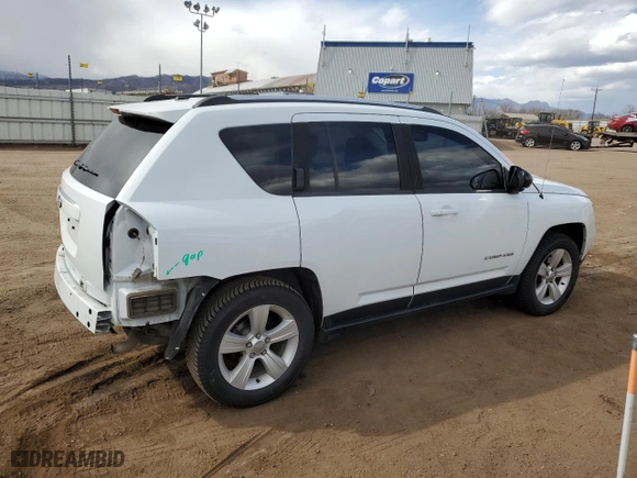 2017 Jeep Compass 75th Anniversary Edition with VIN 1C4NJDBB6HD104392, listed as a Copart auction lot 45767275 with 96,552 mi miles and Salvage Title. Bid and sale history available at carsss.com. Image 3.