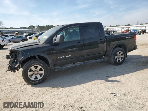 2013 Nissan Titan Pro-4X with VIN 1N6BA0EC2DN309936, listed as a Copart auction lot 49400675 with 269,815 mi miles and Salvage Title. Bid and sale history available at DreamBid. Image 1.