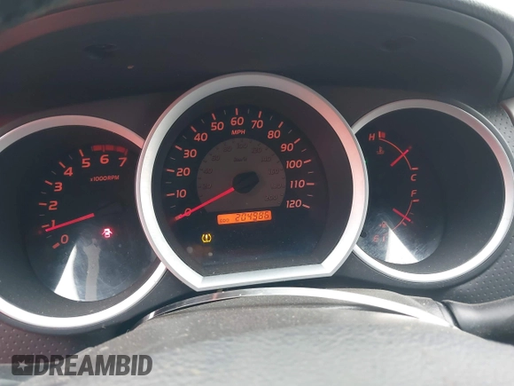 2010 Toyota Tacoma with VIN 5TEMU4FN0AZ712915, listed as a IAAI auction lot 41956306 with 204,986 mi miles and . Bid and sale history available at DreamBid. Image 7.