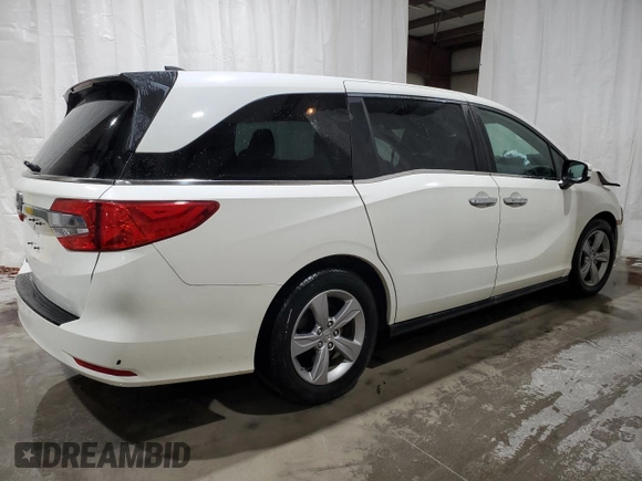 2019 Honda Odyssey EX with VIN 5FNRL6H53KB010902, listed as a Copart auction lot 53254595 with 86,940 mi miles and Salvage Title. Bid and sale history available at carsss.com. Image 3.