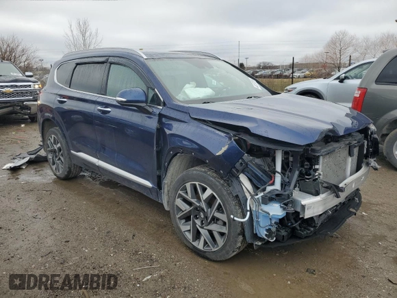 2023 Hyundai Santa Fe Calligraphy with VIN 5NMS5DAL3PH544237, listed as a Copart auction lot 44131265 with 18,633 mi miles and Salvage Title. Bid and sale history available at carsss.com. Image 4.