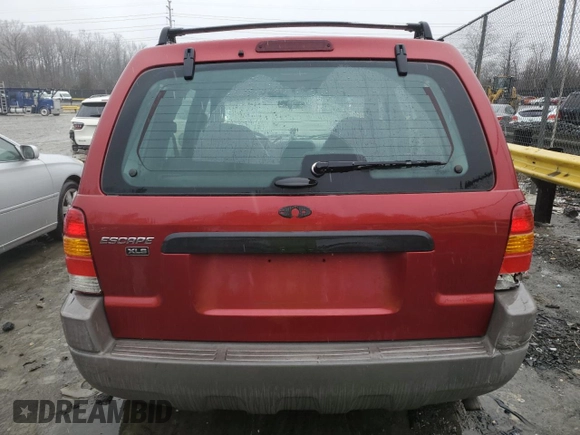 2001 Ford Escape XLS with VIN 1FMYU02181KA64401, listed as a Copart auction lot 44216825 with 196,408 mi miles and Salvage Title. Bid and sale history available at carsss.com. Image 6.