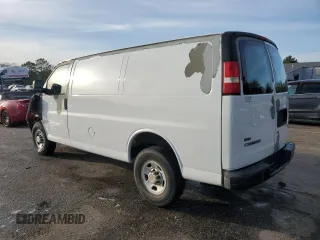2012 Chevrolet Express Cargo with VIN 1GCWGFFAXC1105507, listed as a Copart auction lot 45477305 with 344,269 mi miles and Salvage title. Bid and sale history available at DreamBid. Image 2.