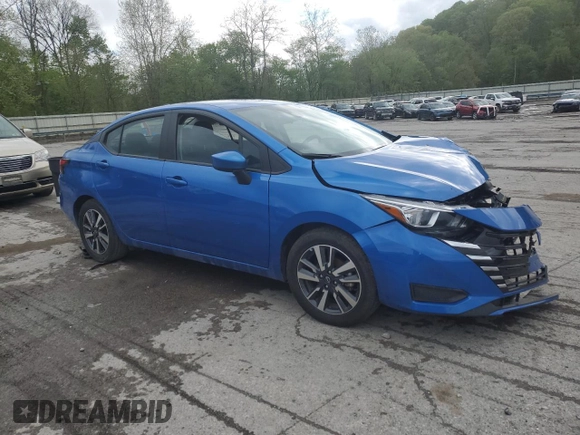 2023 Nissan Versa SV with VIN 3N1CN8EV2PL827659, listed as a Copart auction lot 55775185 with 48,024 mi miles and Salvage title. Bid and sale history available at DreamBid. Image 4.