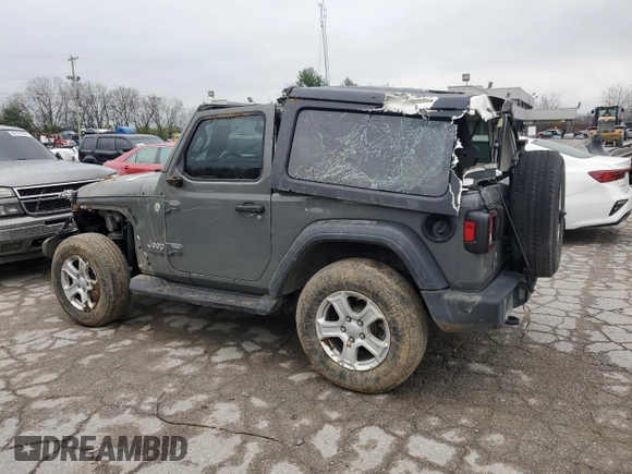 2020 Jeep Wrangler Willys with VIN 1C4GJXAG6LW273669, listed as a Copart auction lot 81670144 with 64,934 mi miles and Salvage title. Bid and sale history available at DreamBid. Image 2.