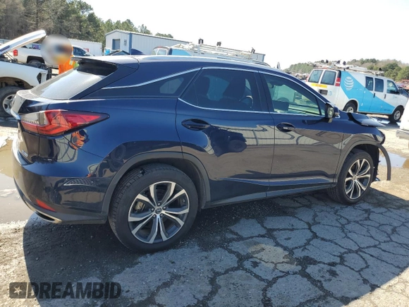 2022 Lexus RX with VIN 2T2HZMAAXNC222254, listed as a Copart auction lot 48071845 with 87,822 mi miles and Salvage Title. Bid and sale history available at carsss.com. Image 3.