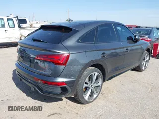 2023 Audi Q5 Sportback S line Premium Plus with VIN WA15AAFY7P2074384, listed as a IAAI auction lot 42057841 with 34,402 mi miles and . Bid and sale history available at DreamBid. Image 4.
