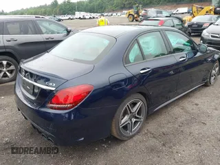 2020 Mercedes-Benz C 43 AMG with VIN W1KWF6EB0LR596187, listed as a IAAI auction lot 42644855 with 64,260 mi miles and . Bid and sale history available at DreamBid. Image 4.