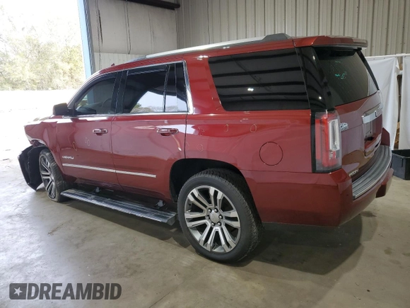 2017 GMC Yukon Denali with VIN 1GKS1CKJ8HR218700, listed as a Copart auction lot 88451155 with 112,348 mi miles and Salvage Title. Bid and sale history available at carsss.com. Image 2.